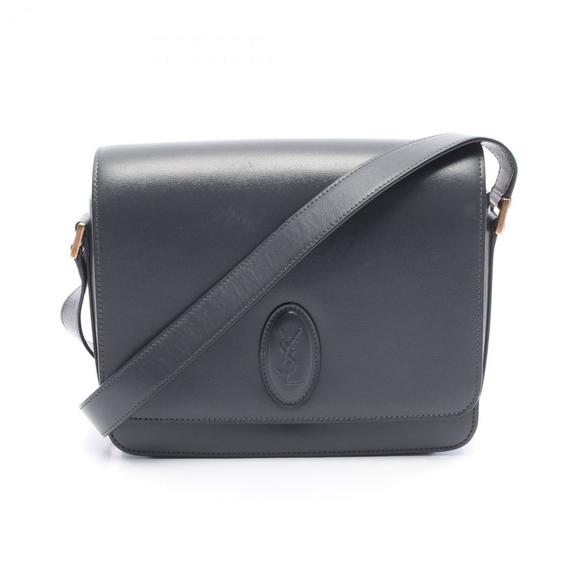 SAINT LAURENT Gray Leather Shoulder Bag - Picture 1 of 8